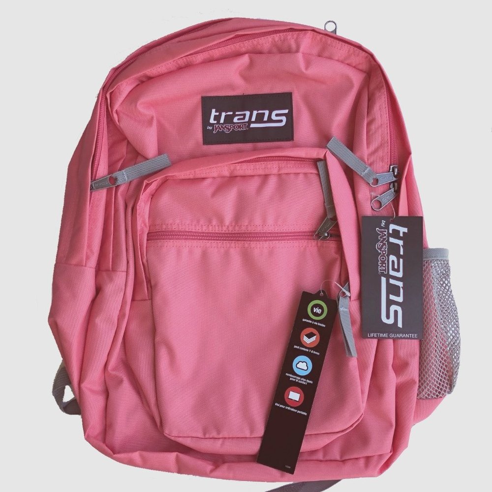 Jansport Trans 17" Supermax Backpack in Guava Pink
